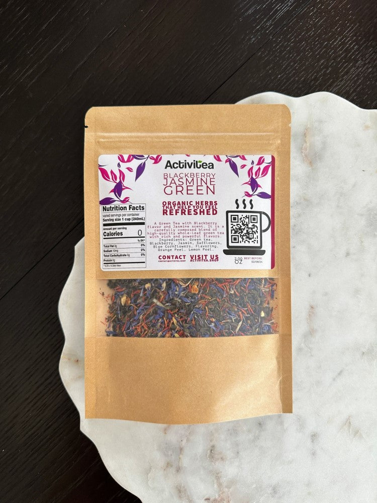 Blackberry Jasmine Green - Berry Blossom Green Tea